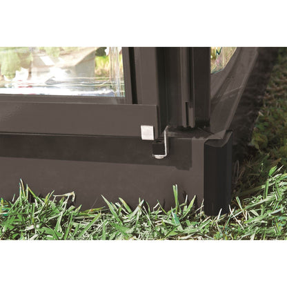Palram - Canopia | 6x4 Ft Mythos Greenhouse Kit - Gray With 4mm Twin-wall Polycarbonate  - HG5005YGlazing
