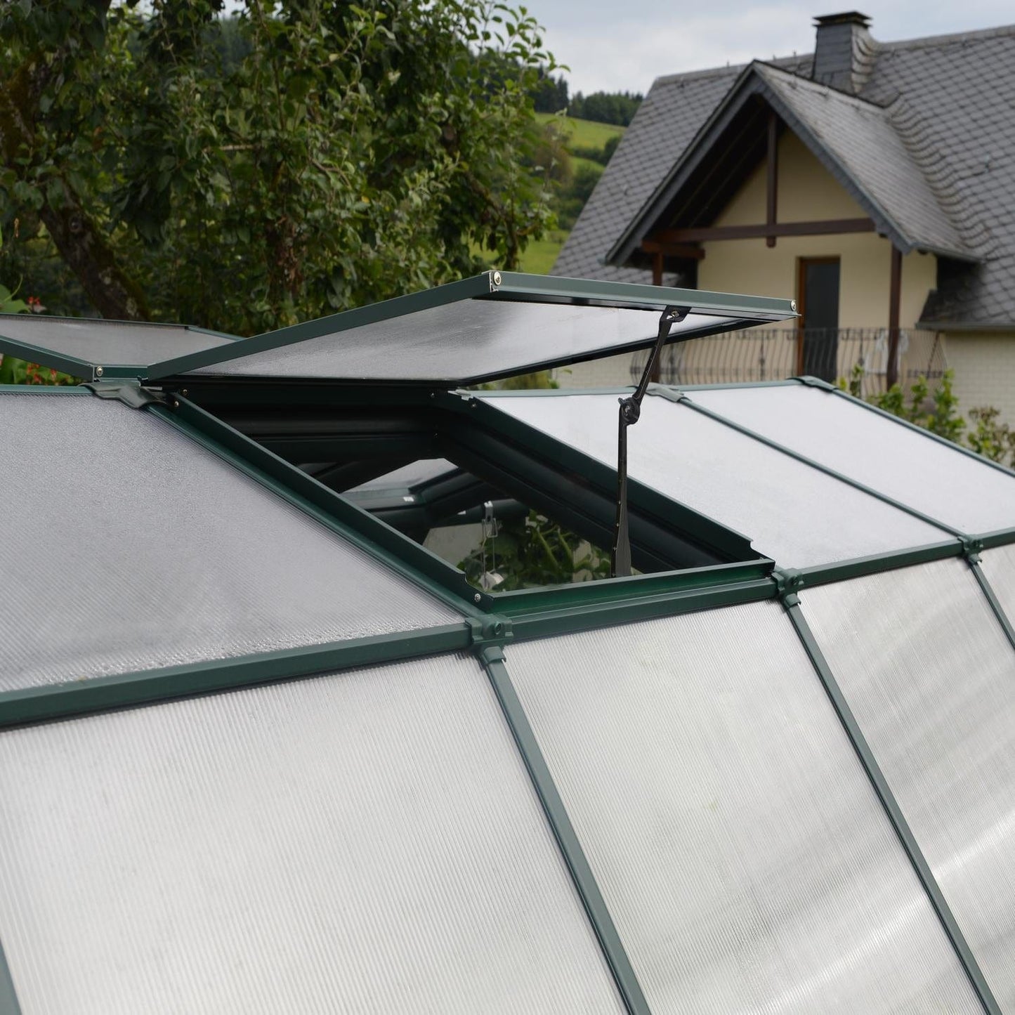 Palram - Canopia | Prestige 8x12 ft Clear Greenhouse Kit Package With 0.8mm Polycarbonate Glazing - HG7312C
