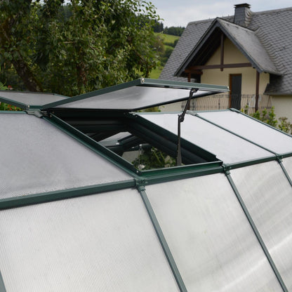 Palram - Canopia | Prestige 8x16 ft Twin Wall Greenhouse Kit Package With 6mm Twin-wall Polycarbonate Glazing - HG7316