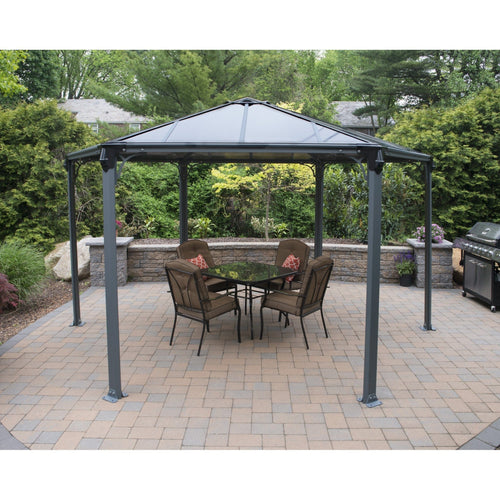 Palram - Canopia | Monaco Hexagon Garden Gazebo 13'X15' - HG9160