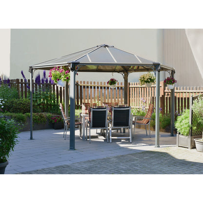 Palram - Canopia | Monaco Hexagon Garden Gazebo 13'X15' - HG9160