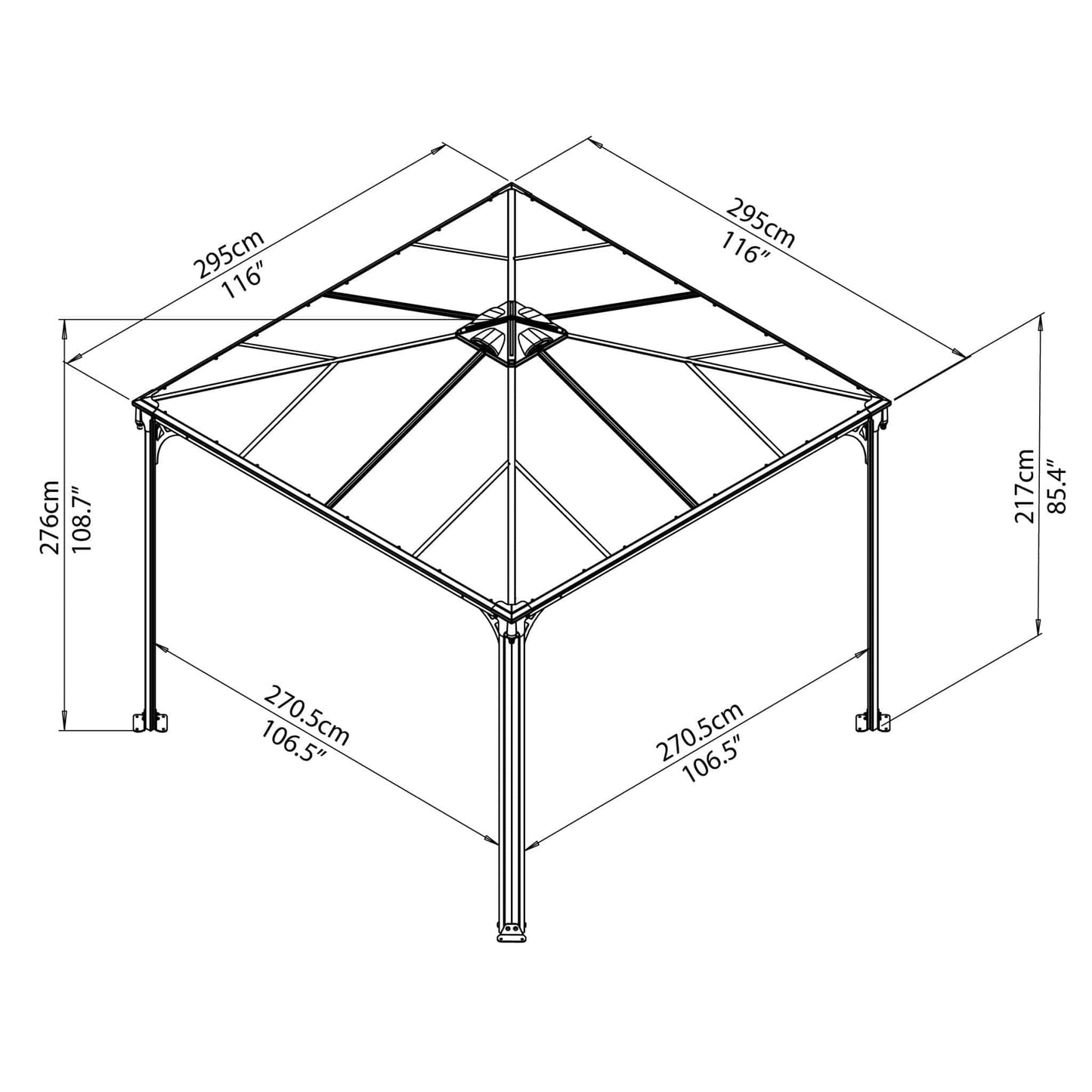 Palram - Canopia | Palermo Gazebo - HG9150