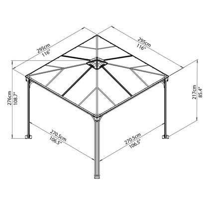 Palram - Canopia | Palermo Gazebo - HG9150
