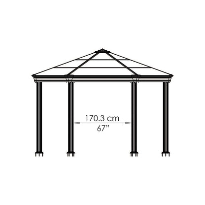 Palram - Canopia | 12x14 ft Roma Garden Gazebo - HG9180