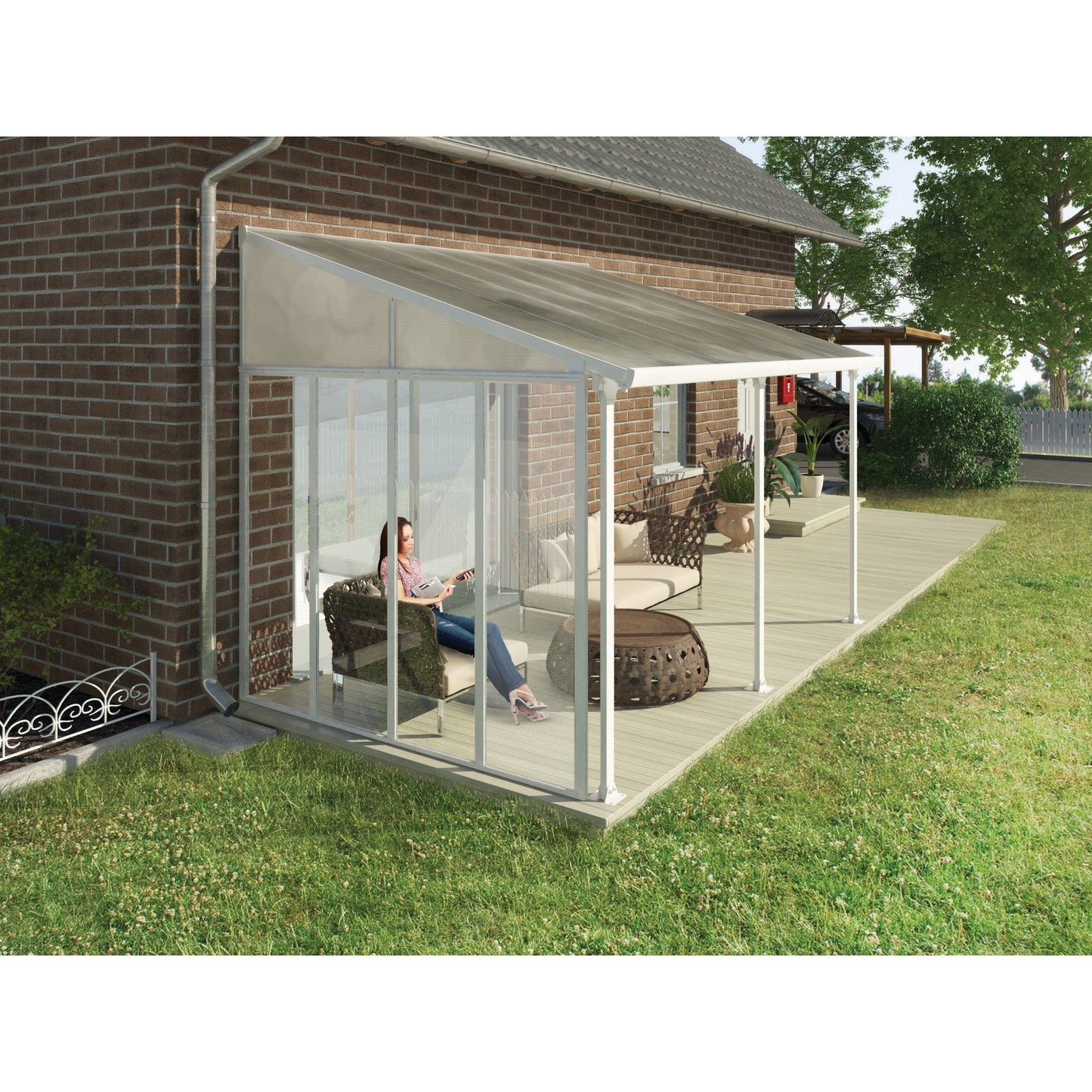 Palram - Canopia | Feria 10 ft Patio Cover Sidewall - HG9005
