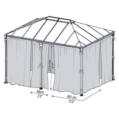 Palram - Canopia | Patio Cover Blinds 10x10 ft - White - HG1071