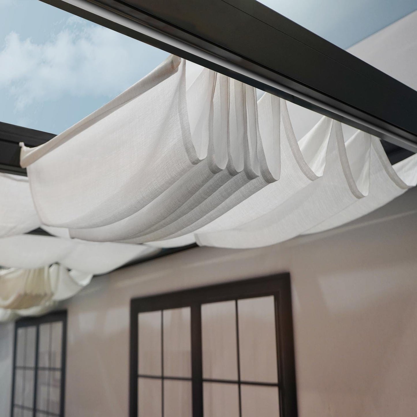 Palram - Canopia | 11x26 ft Stockholm Patio Cover Roof Blinds - HG1096