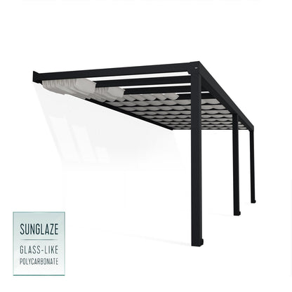 Palram - Canopia | 11x26 ft Stockholm Patio Cover Roof Blinds - HG1096