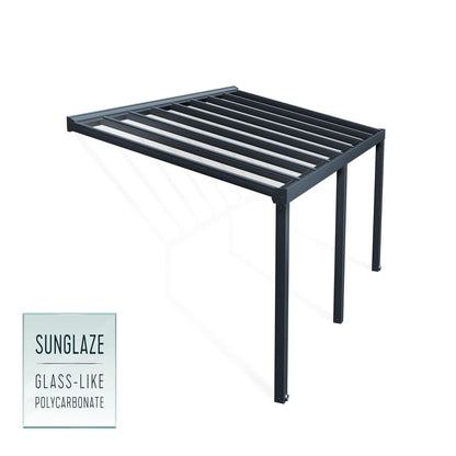 Palram - Canopia | Stockholm 11x19 ft Patio Cover - Gray/Clear - HG9459