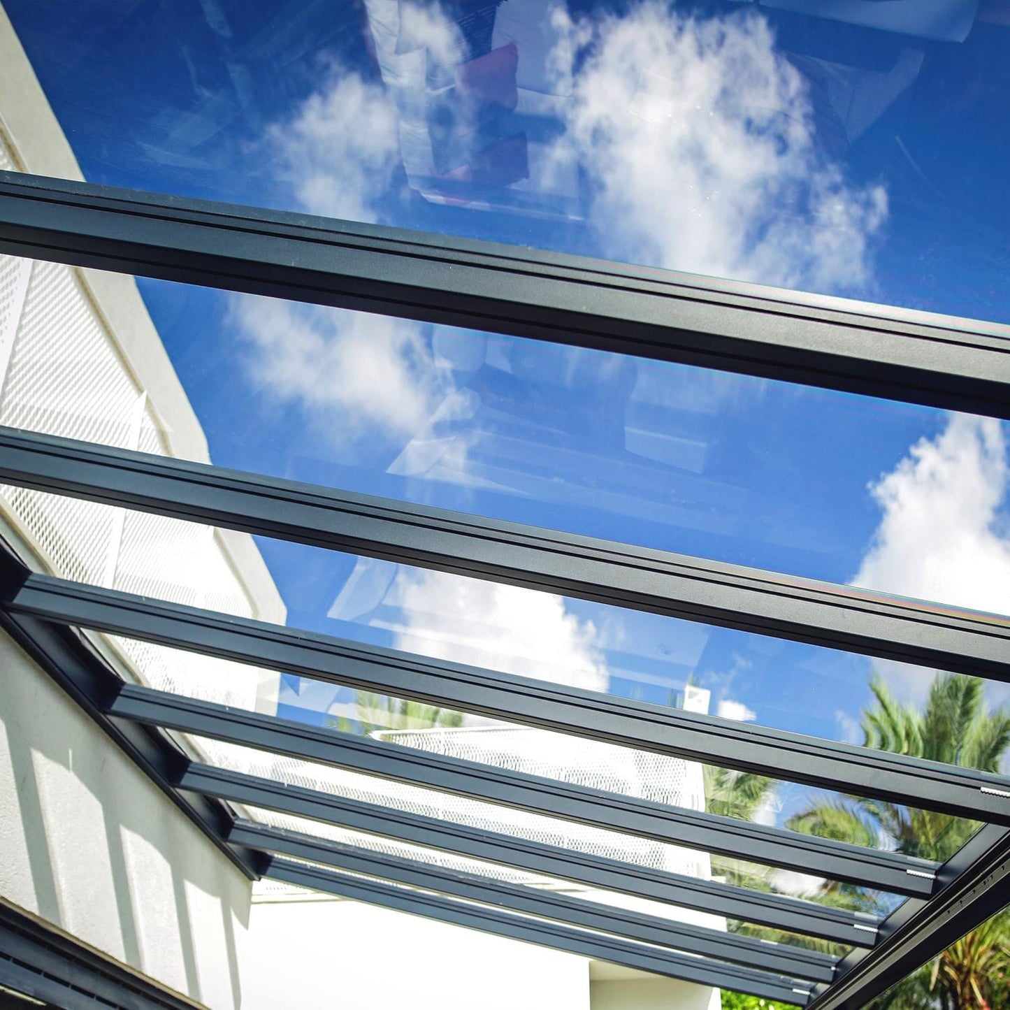 Palram - Canopia | Stockholm 11x24 ft Patio Cover - Gray/Clear - HG9463