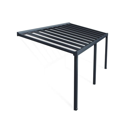 Palram - Canopia | Stockholm 11x24 ft Patio Cover - Gray/Clear - HG9463