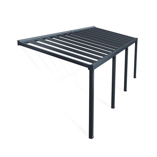 Palram - Canopia | Stockholm 11x26 ft Patio Cover - Gray/Clear - HG9464
