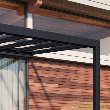 Palram - Canopia | Stockholm 11x26 ft Patio Cover - Gray/Clear - HG9464