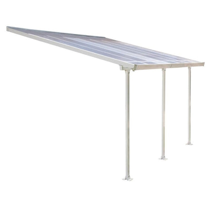 Palram - Canopia | 13 ft Wide Feria Patio Cover - White Clear - HG9214