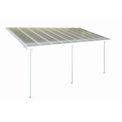Palram - Canopia | 13 ft Wide Feria Patio Cover - White Clear - HG9214