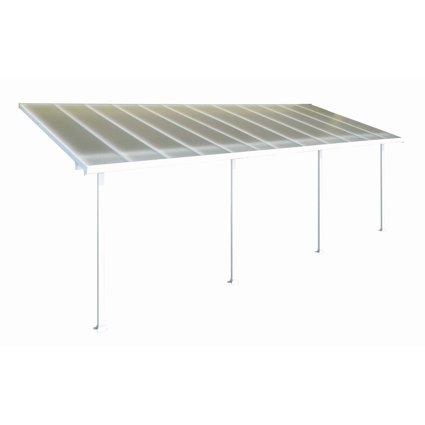 Palram - Canopia | 13 ft Wide Feria Patio Cover - White Clear - HG9214