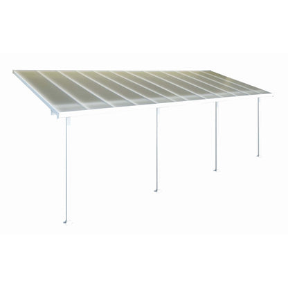Palram - Canopia | 13 ft Wide Feria Patio Cover - White Clear - HG9214