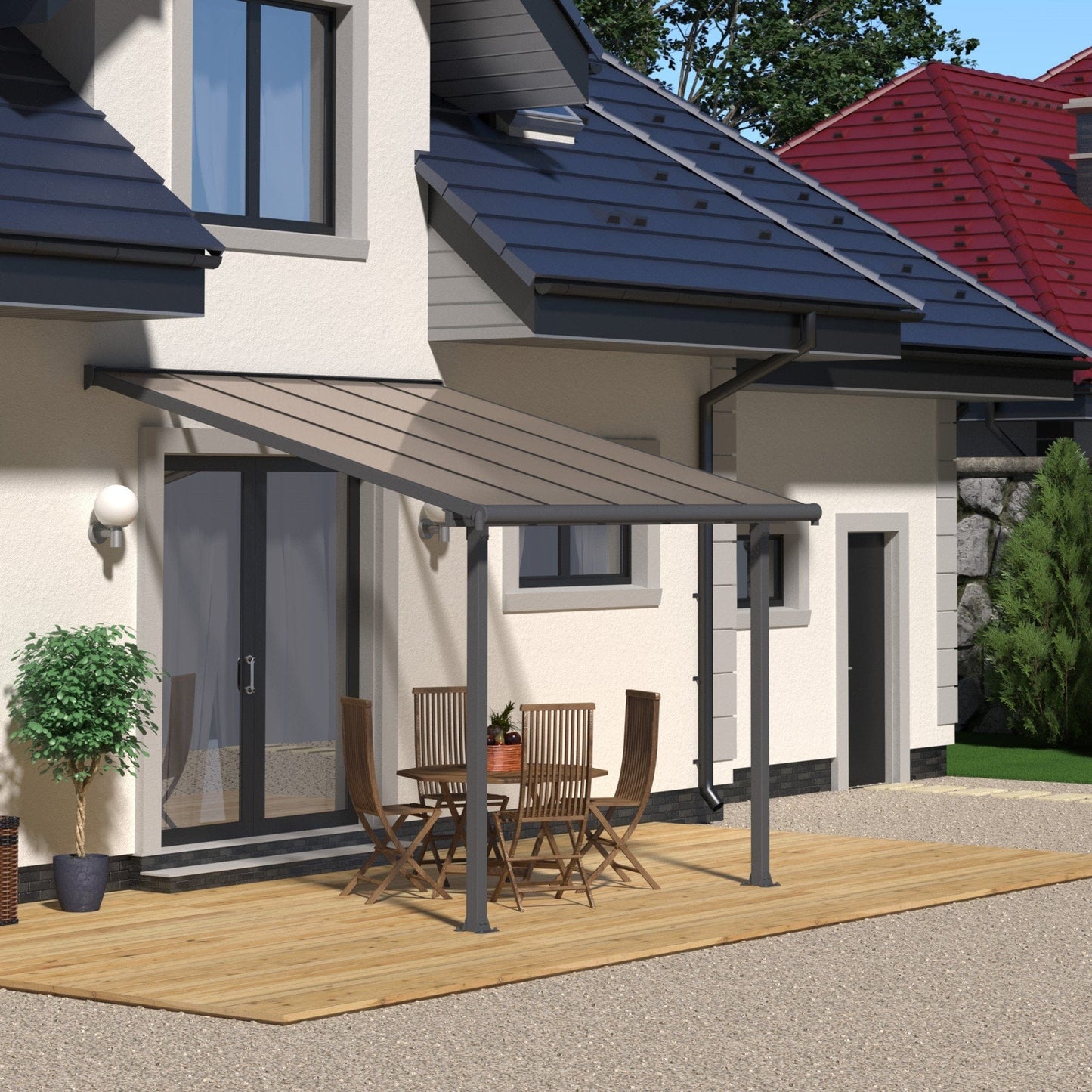 Palram - Canopia | Olympia Patio Cover - Gray - HG8810