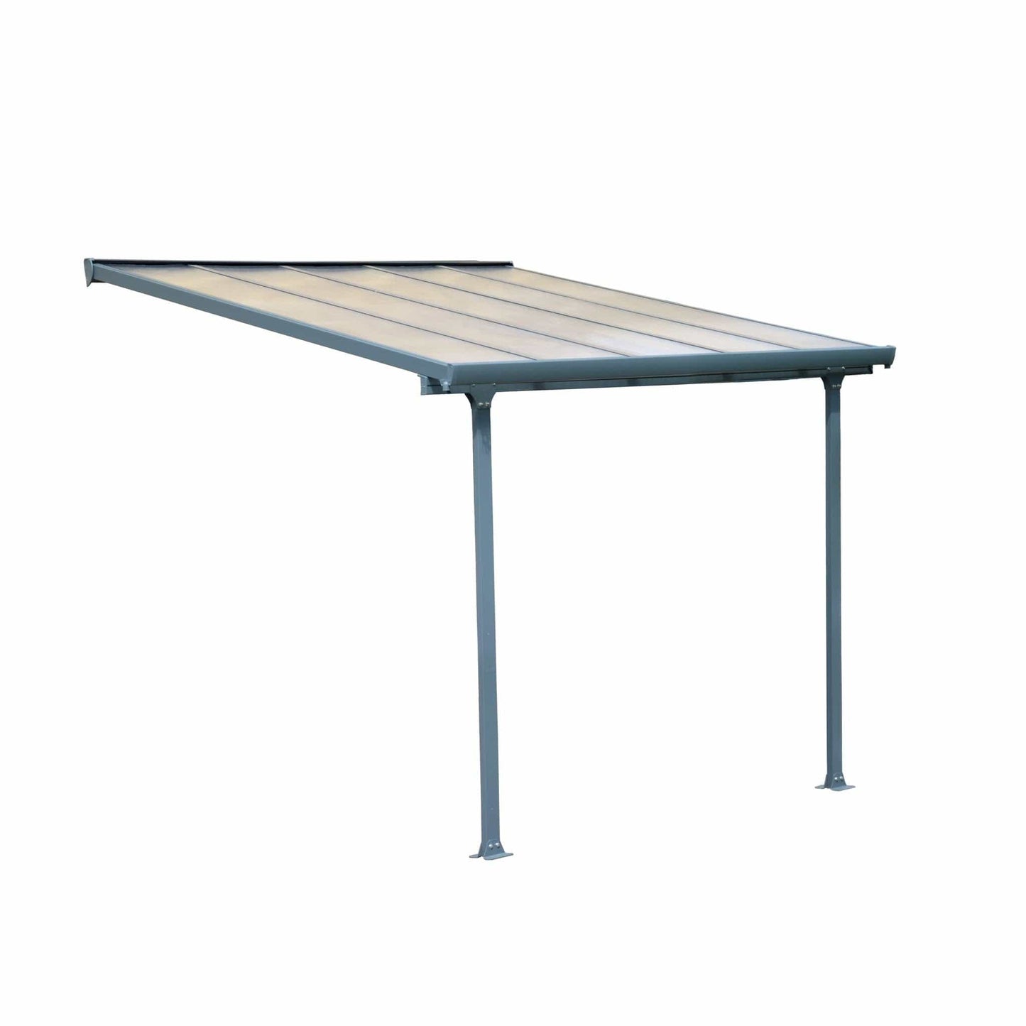 Palram - Canopia | 10 Ft Wide Feria Patio Cover - Gray Clear - HG9410