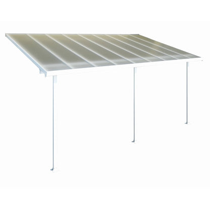 Palram - Canopia | 13 ft Wide Feria Patio Cover - White Clear - HG9214