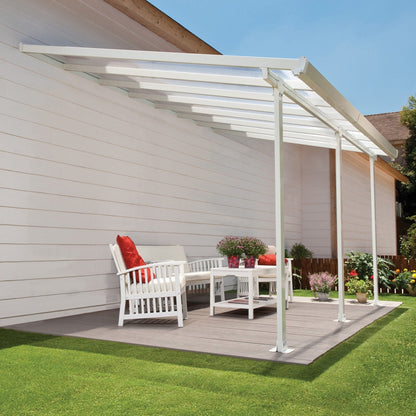 Palram - Canopia | 13 ft Wide Feria Patio Cover - White Clear - HG9214