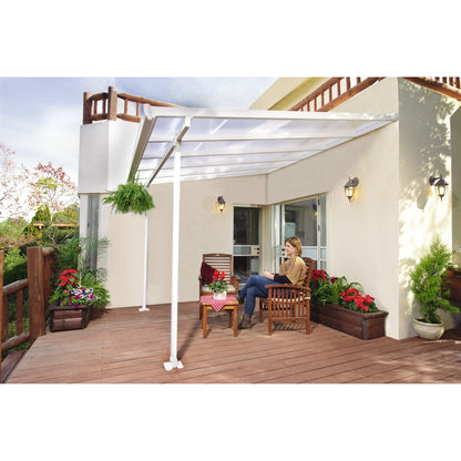 Palram - Canopia | 10 ft Wide Feria Patio Cover - White White - HG9310