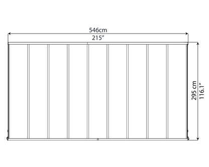Palram - Canopia | Olympia Patio Cover - Gray - HG8810