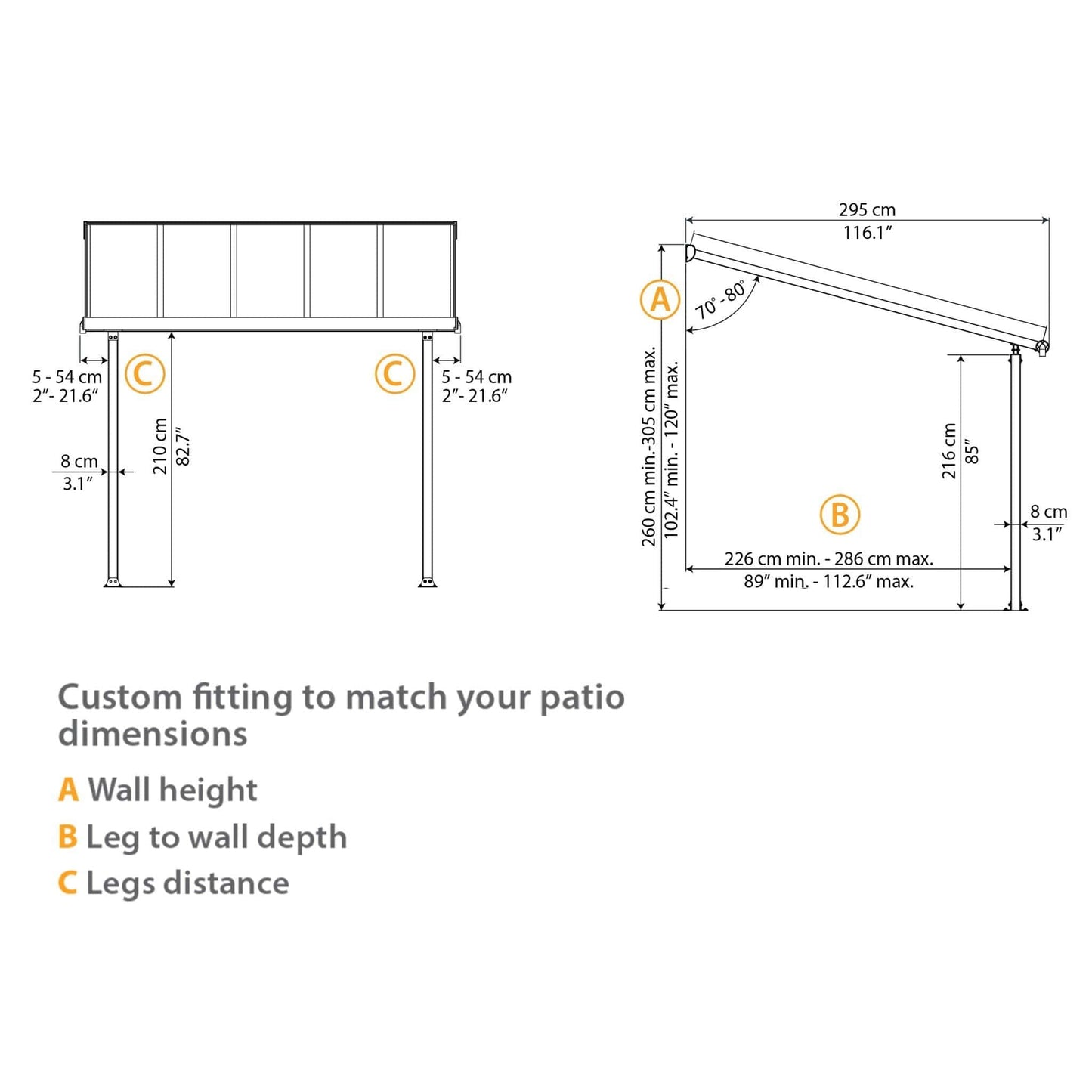 Palram - Canopia | Olympia Patio Cover - Gray - HG8810