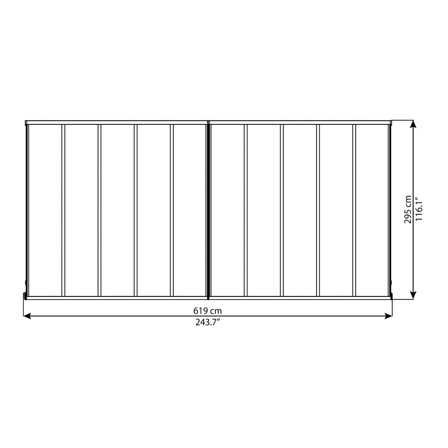 Palram - Canopia | Olympia Patio Cover - Gray - HG8810