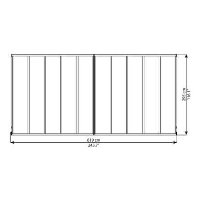 Palram - Canopia | Olympia Patio Cover - Gray - HG8810