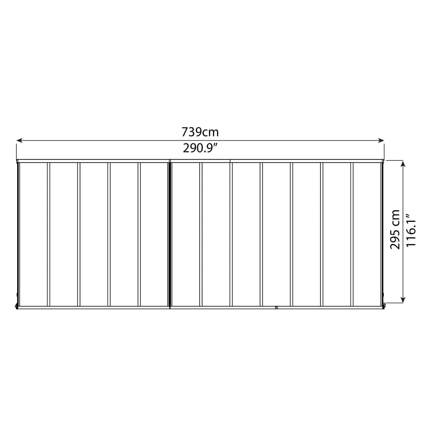 Palram - Canopia | Olympia Patio Cover - Gray - HG8810
