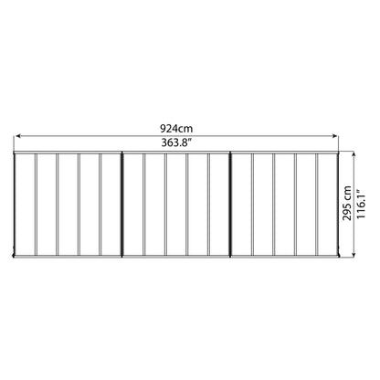 Palram - Canopia | Olympia Patio Cover - Gray - HG8810