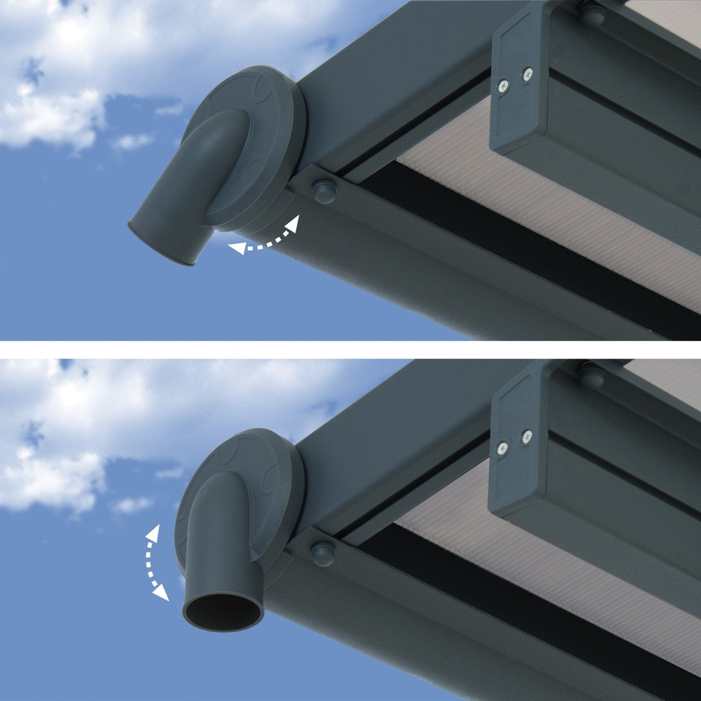 Palram - Canopia | Olympia Patio Cover - Gray - HG8810