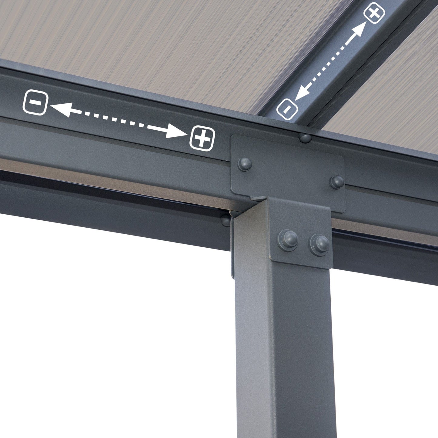 Palram - Canopia | Olympia Patio Cover - Gray - HG8810
