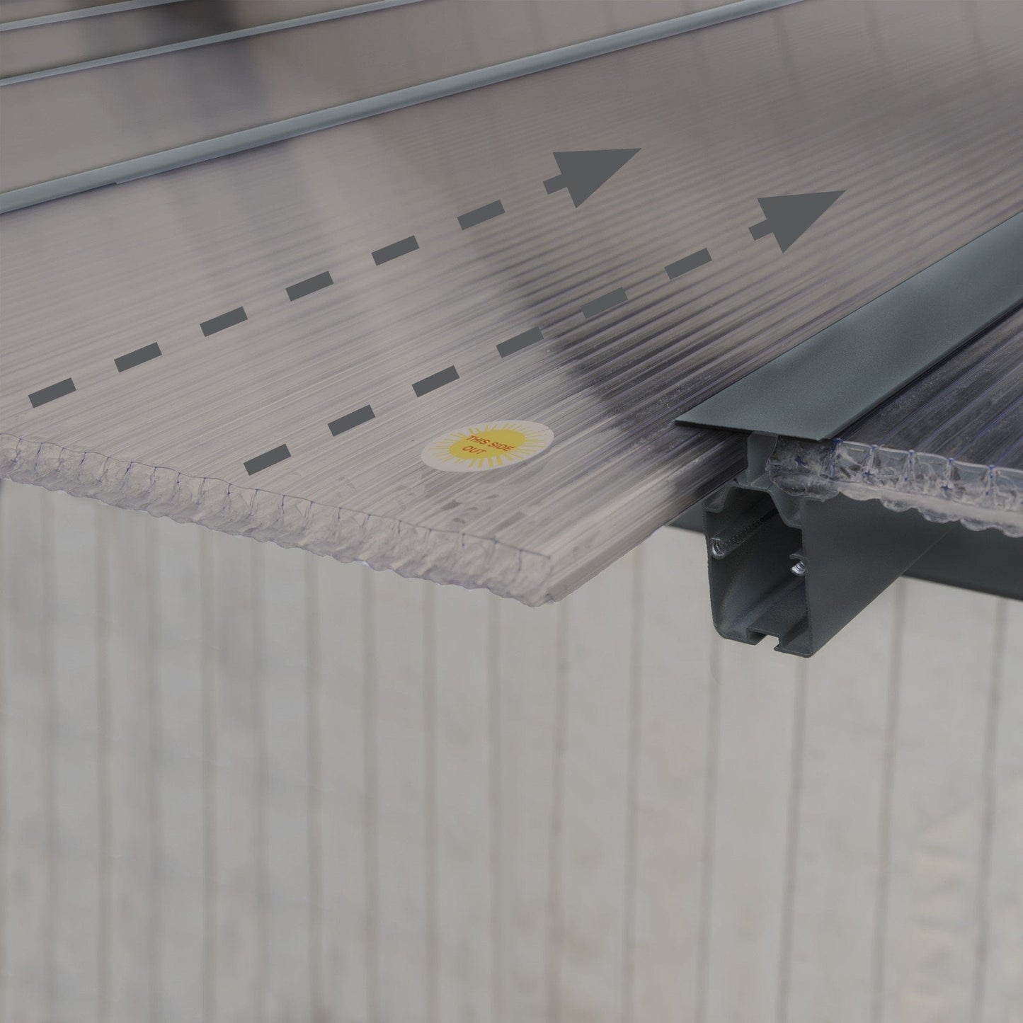 Palram - Canopia | Olympia Patio Cover - Gray - HG8810