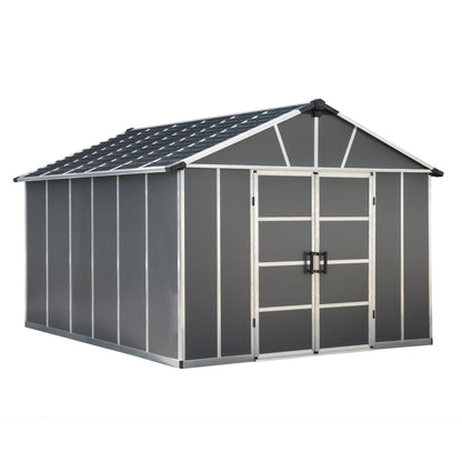 Palram - Canopia | Yukon Polycarbonate Storage Shed - HG9909SGY