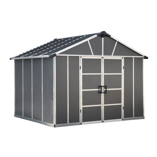 Palram - Canopia | Yukon Polycarbonate Storage Shed - HG9909SGY