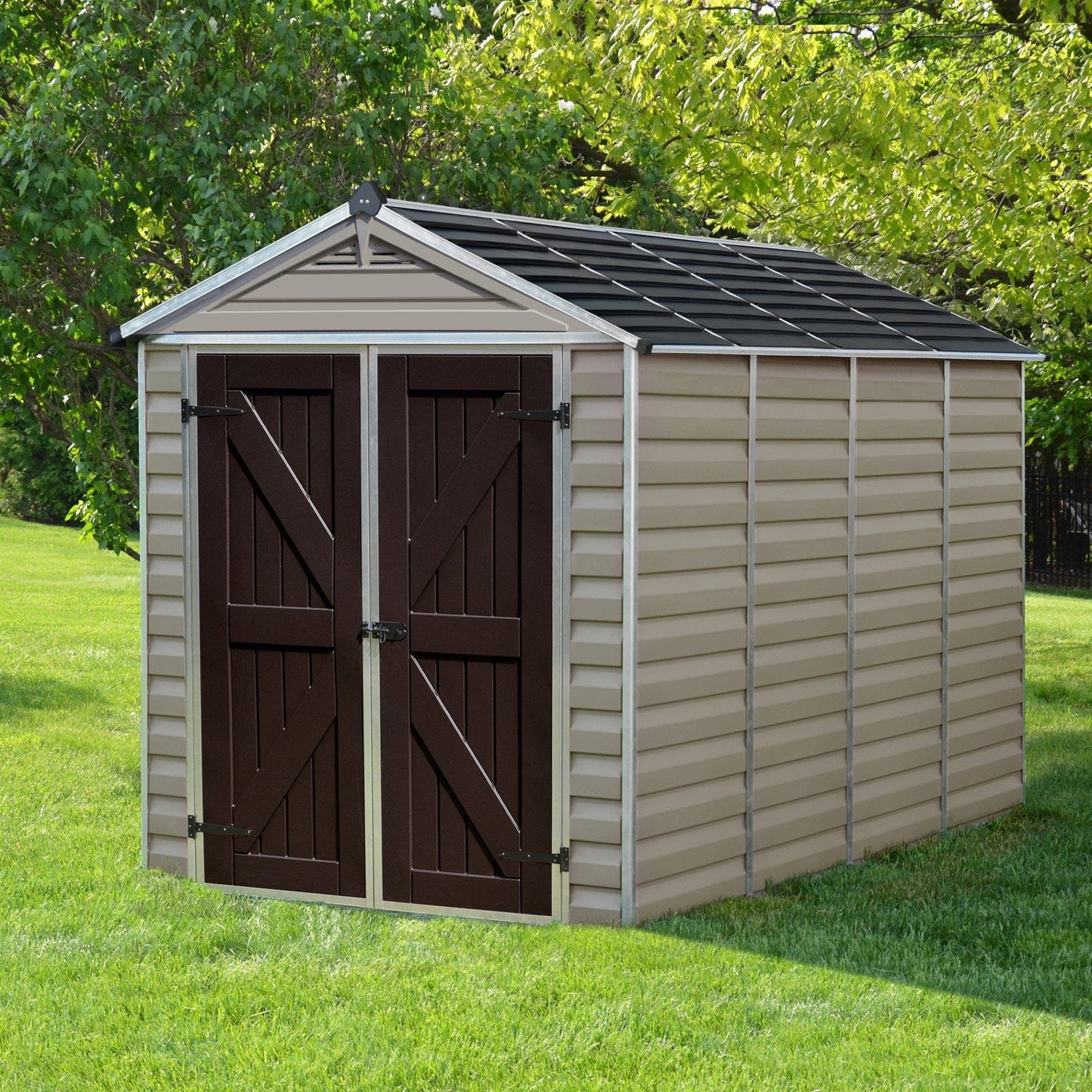 Palram - Canopia | SkyLight Polycarbonate Storage Shed - 6' Wide - HG9603T