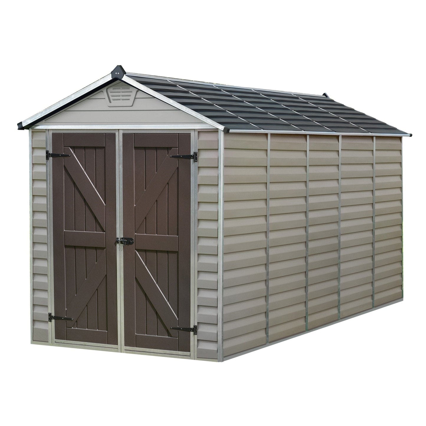 Palram - Canopia | SkyLight Polycarbonate Storage Shed - 6' Wide - HG9603T