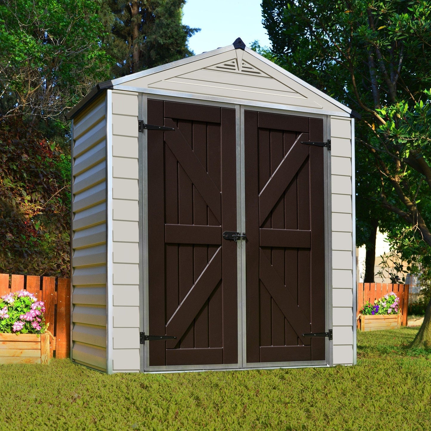 Palram - Canopia | SkyLight Polycarbonate Storage Shed - 6' Wide - HG9603T