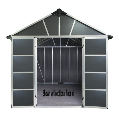 Palram - Canopia | Yukon Polycarbonate Storage Shed - HG9909SGY