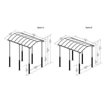 Palram - Canopia | Arcadia Alpine  RV Carport 12x16x11.5 ft - HG9125