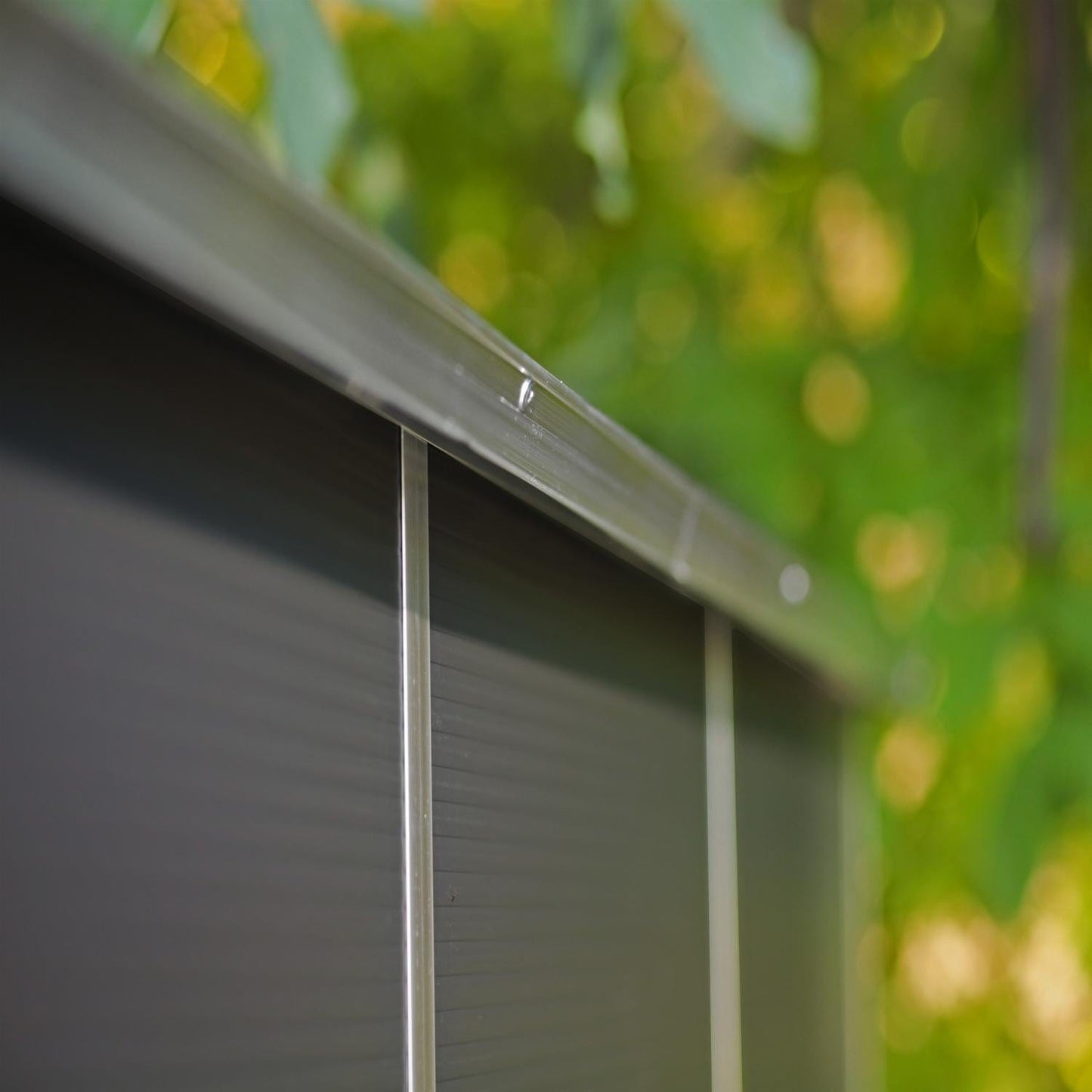 Palram - Canopia | Rubicon 6ft Ultra Durable Outdoor Storage Shed for Garden Dark Grey Series - HG9705GY