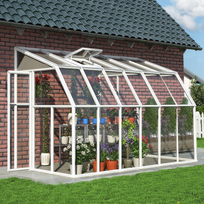 Palram - Canopia | Sun Room Six Sunroom Enclosure, Lean To Greenhouse Kit - HG7506