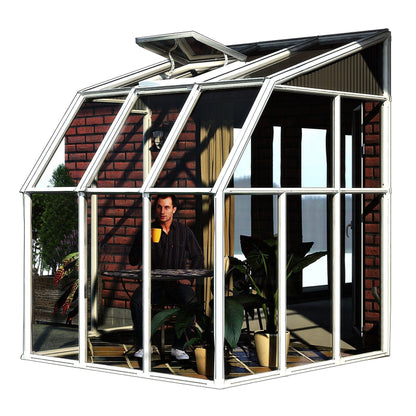 Palram - Canopia | Sun Room Six Sunroom Enclosure, Lean To Greenhouse Kit - HG7506