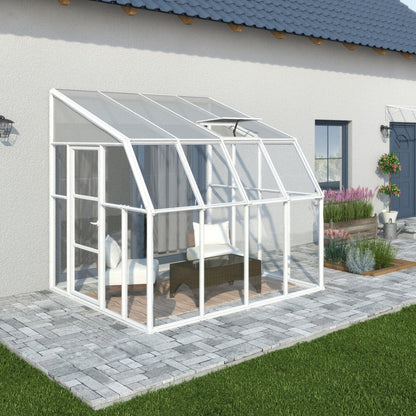 Palram - Canopia | Sun Room Eight Sunroom Enclosure, Lean To Greenhouse Kit- HG7608