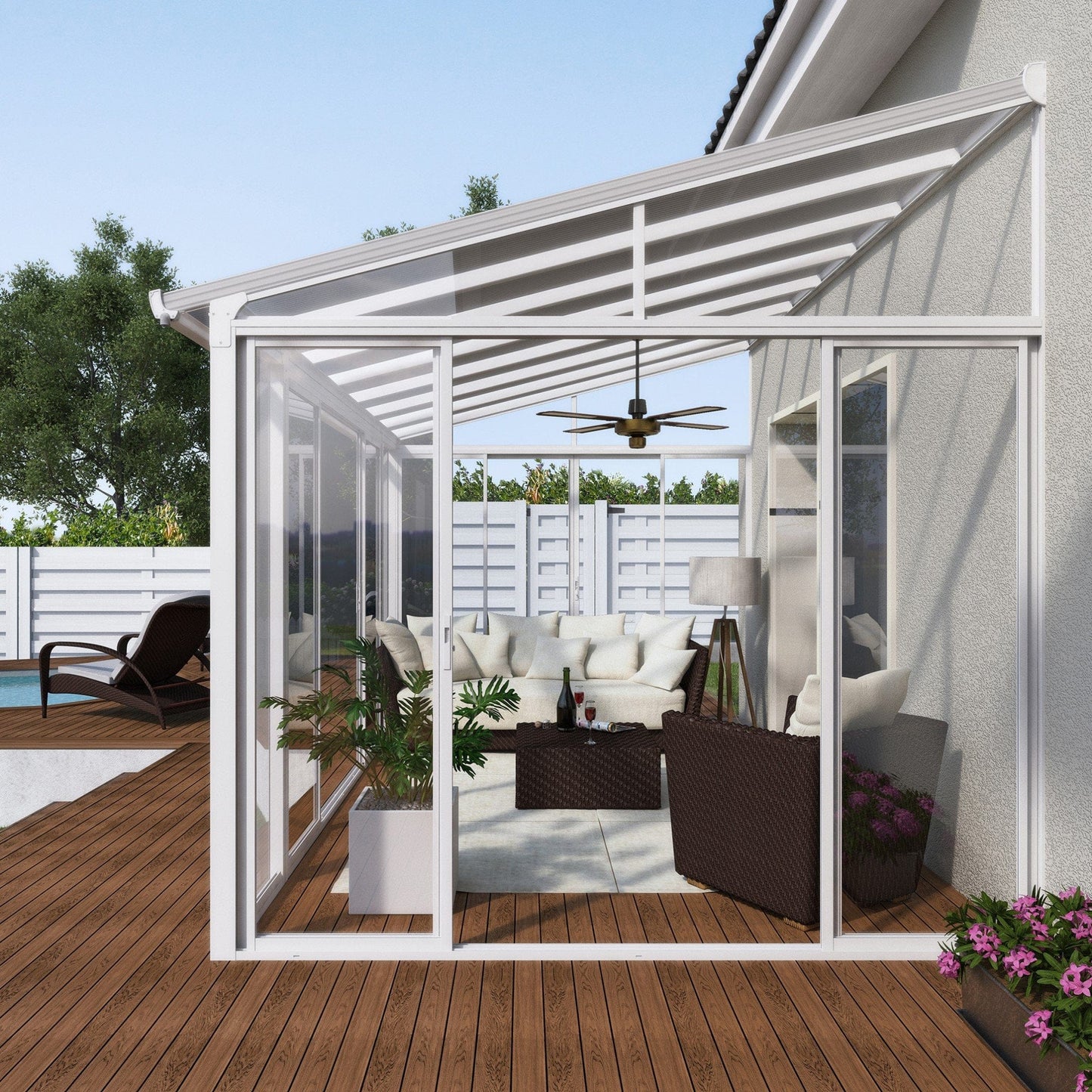 Palram - Canopia | SanRemo Patio Enclosure / Sunroom - HG9074