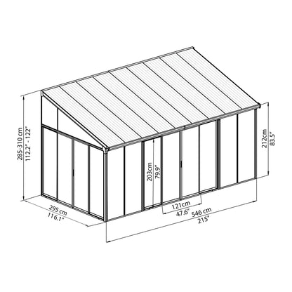 Palram - Canopia | SanRemo Patio Enclosure / Sunroom - HG9074