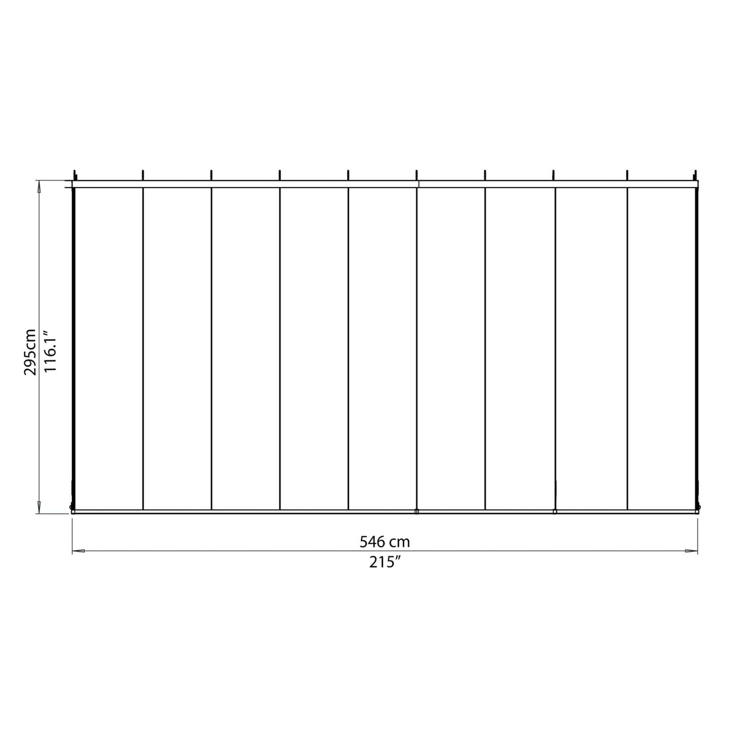Palram - Canopia | SanRemo Patio Enclosure / Sunroom - HG9074