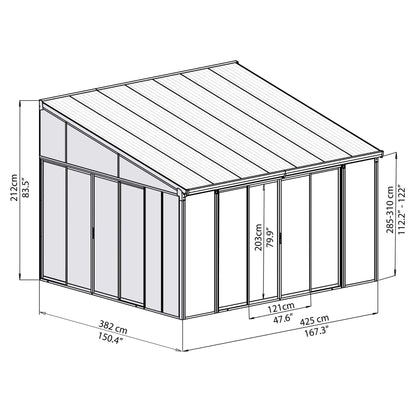 Palram - Canopia | SanRemo Patio Enclosure / Sunroom - HG9074